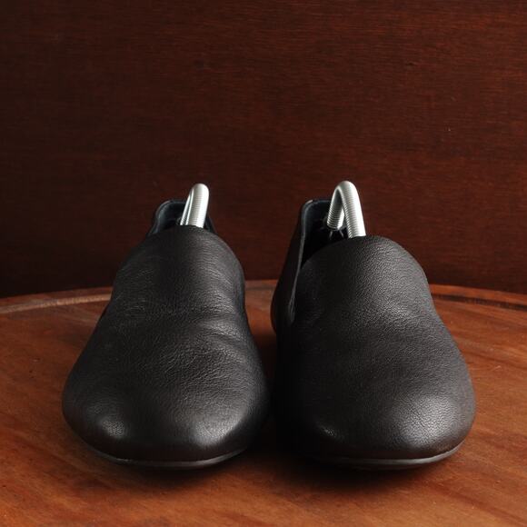 Birdies Loafers Womens Size 8.5 Black Starling Leather Slip On Flat Shoes Modern - Picture 3 of 13